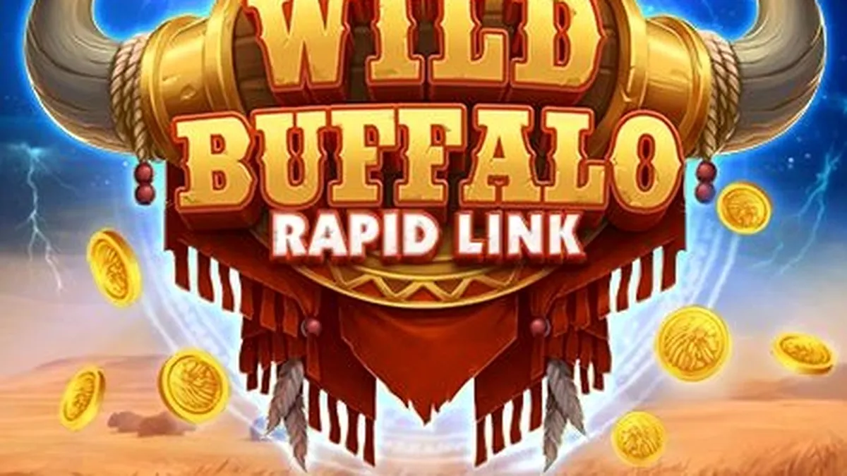 ภาพกราฟิกธีมสัตว์ป่าในเกมสล็อต Wild Buffalo: Rapid Link