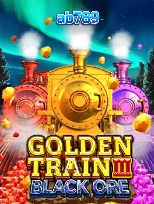 ภาพบรรยากาศเหมืองทองคำและรถไฟในเกมสล็อต Golden Train III: Black Ore